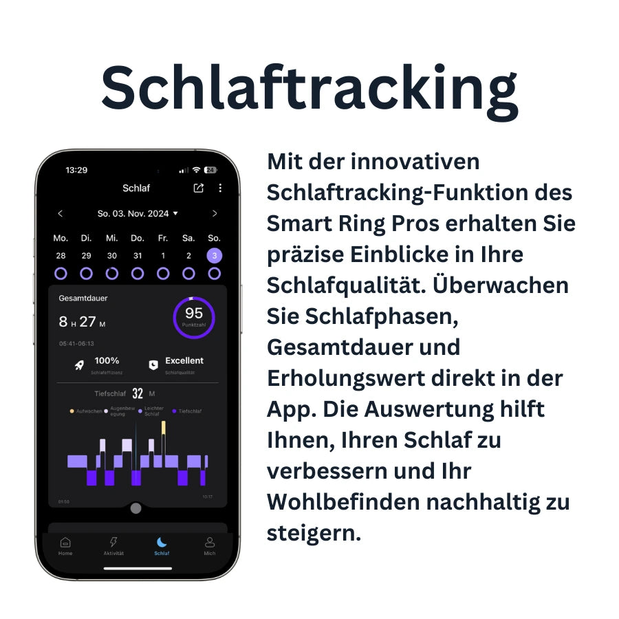App beinhaltet akkurates Schlaftracking