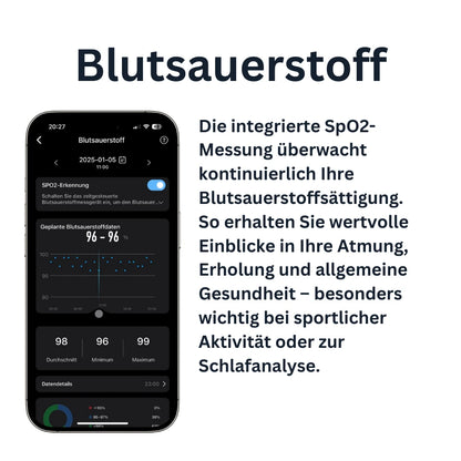 App beinhaltet akkurates Blutsauerstofftracking