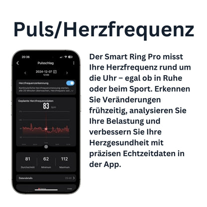 App beinhaltet akkurates Puls-/Herztracking